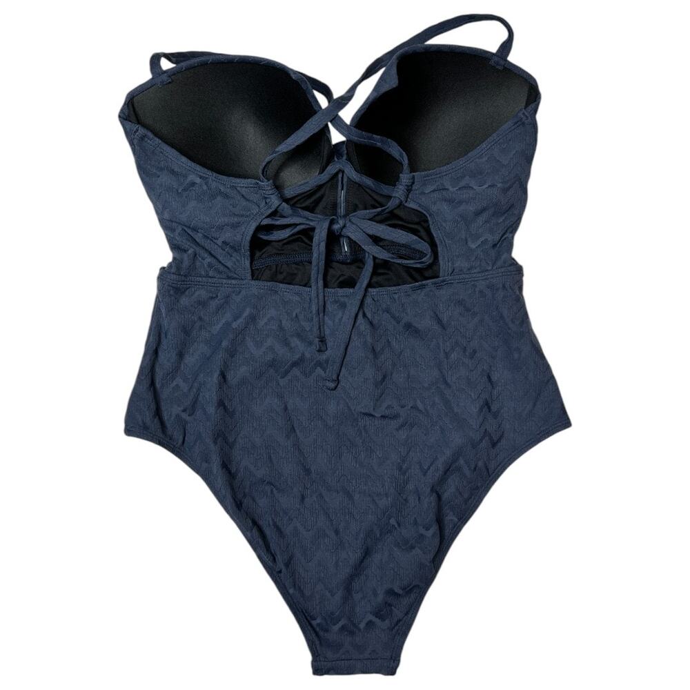Cupshe Wrap Front Plunge Cutout Back Tie One Piece Swimsuit Size L - Picture 5 of 7